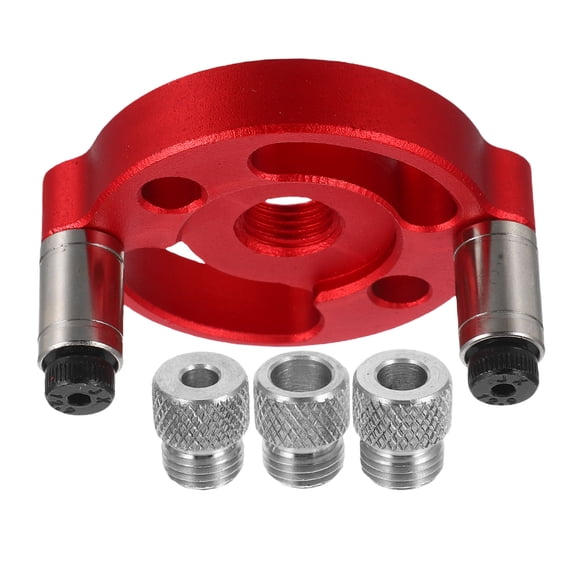 OULII Woodworking Drill Locator Tool Drill Punch Location Tool Red 1 Set