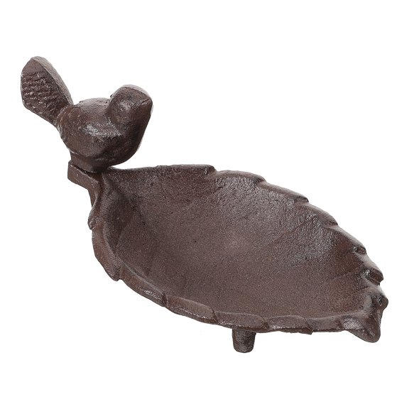 OULII Hanging Metal Bird Feeders Dark Brown 1Pack