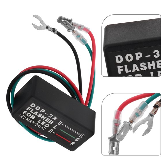 OULII LED Turn Signal Relay Module for Cars, Easy Installation, Dop3x Flash Control for Performance