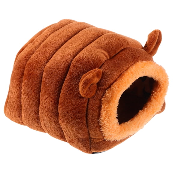 OULII Cozy and Light Brown Pet Nest Bed for Hamsters, Guinea Pigs, Small Animals, Warm and Comfortable