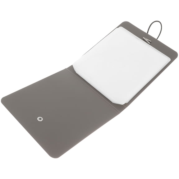 OULII Dvd Storage Binder Grey with Non Woven Interior and Clear Classification Design