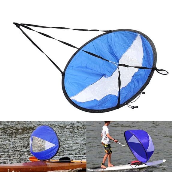 OULII Wind Sail with Clear Window for Kayak Canoe Inflatable Boats, Easy to Use and UV