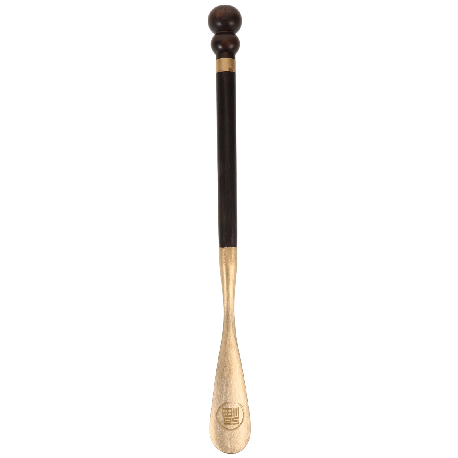 Shdo Spoon OULII Elegant Ebony Wood Shoe Spoon with Brass Head Non Slip Handle ...