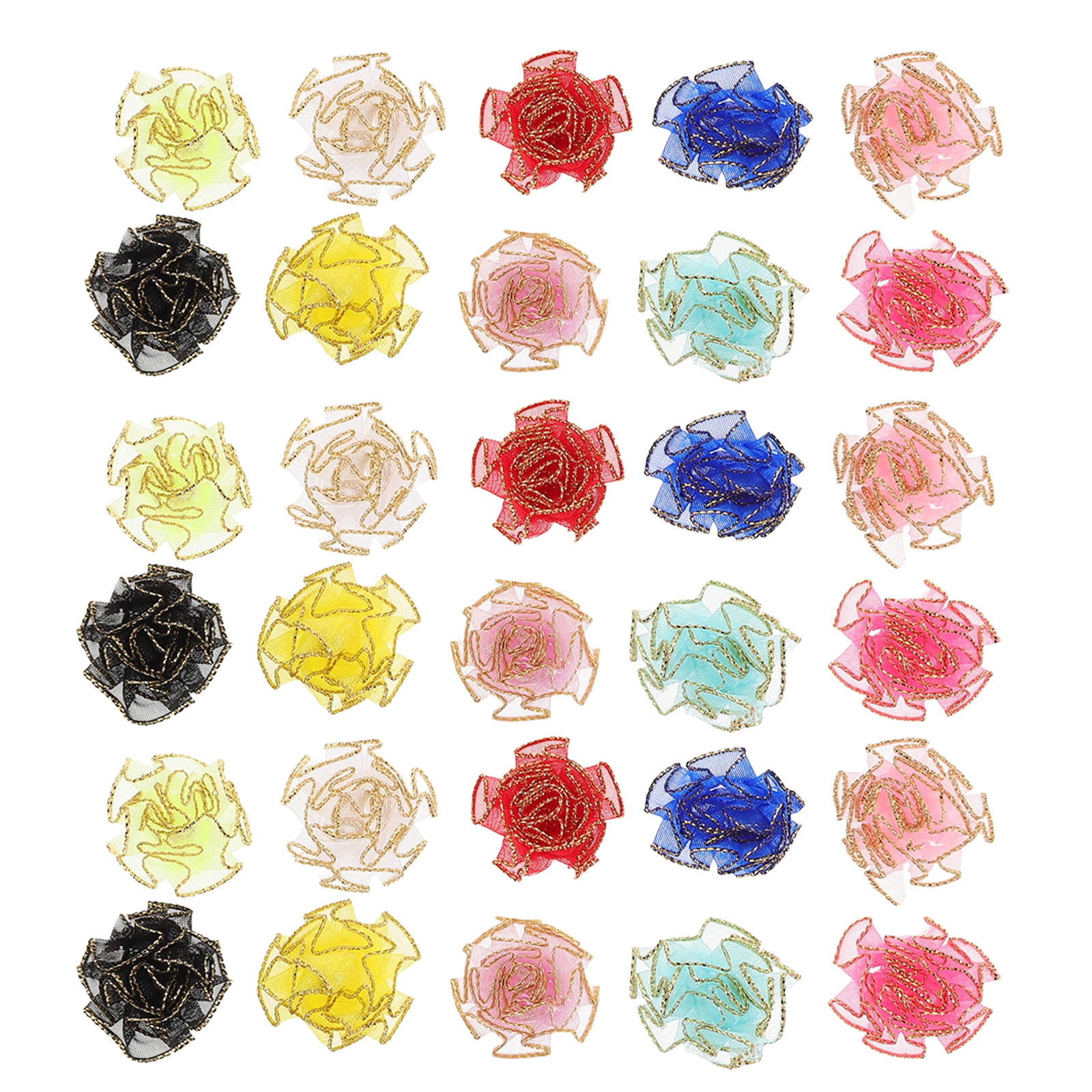 OULII Elegant Multi-Color Mesh Artificial Carnations for Decor 150Pcs ...