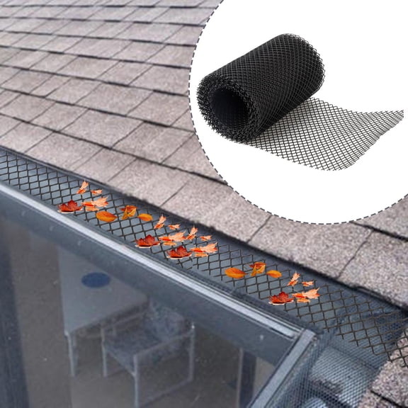 OULII Flexible ABS Plastic Gutter Guard Mesh Roll for Easy Roof and Garden Installation