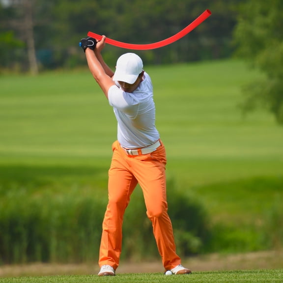 OULII Red Flexible Golf Training Stick for Effective Practice, Warm-Up Exercises, and Improving Swing Accuracy