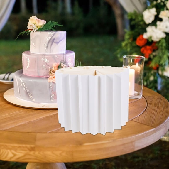 OULII Foldable Paper Columns Display for Family Celebrations 1Pack Decoration