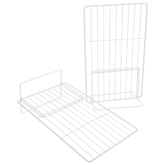OULII White Wire Freezer Divider Rack for Refrigerator and Deep Freezer Storage Organization