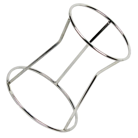 OULII Plated Stainless Steel Funnel with Stand, Kitchen Accessory for Household Use