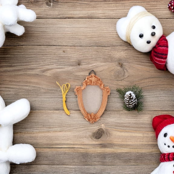 OULII Gallery Photo Frames Wall Hanging Picture Frames Vintage Golden 1Pack