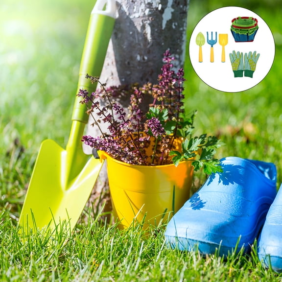 OULII Garden Supply Assorted Color Planting Shovel Set for Everyday Gardening and Outdoor Plant Care