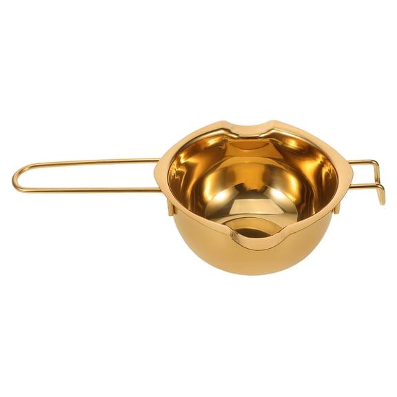 OULII Golden Melting Pot Stainless Steel Boiler for Cooking Chocolate Butter and Cheese