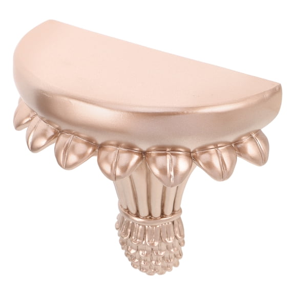 OULII European Style Resin Wall Shelf Floating Wall Mounted Shelf with Elegant Plated Gold Finish for Home