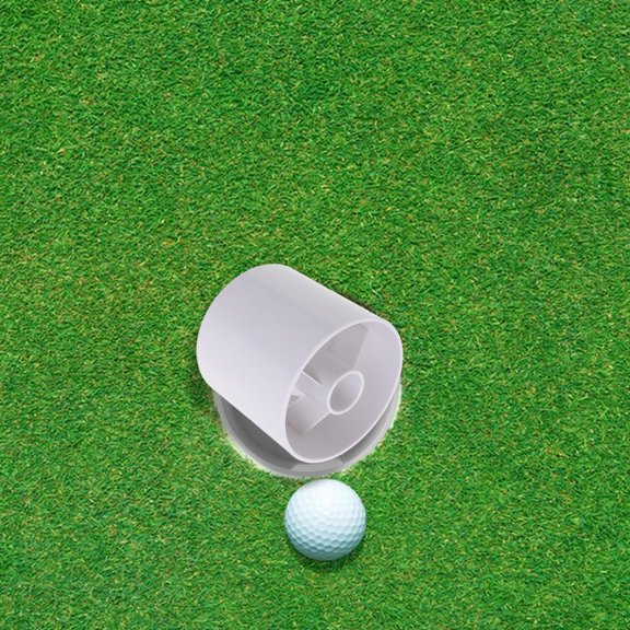 OULII Golfing Equipment Golf Hole Cup White Plastic for Golf Players 1Set
