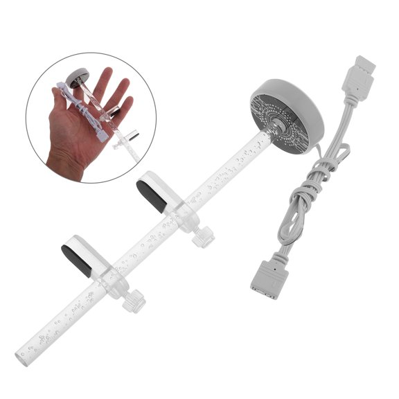 OULII ARGB Graphics Card Support Bracket with Acrylic Build and Stylish Seaside Design for PC Gaming