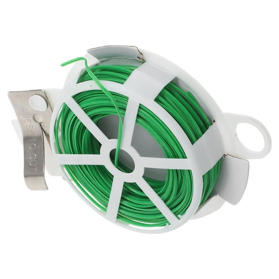 OULII Green Plastic Coated Floristry Wire for Home Gardening, Plant Support, and Secure Fixing