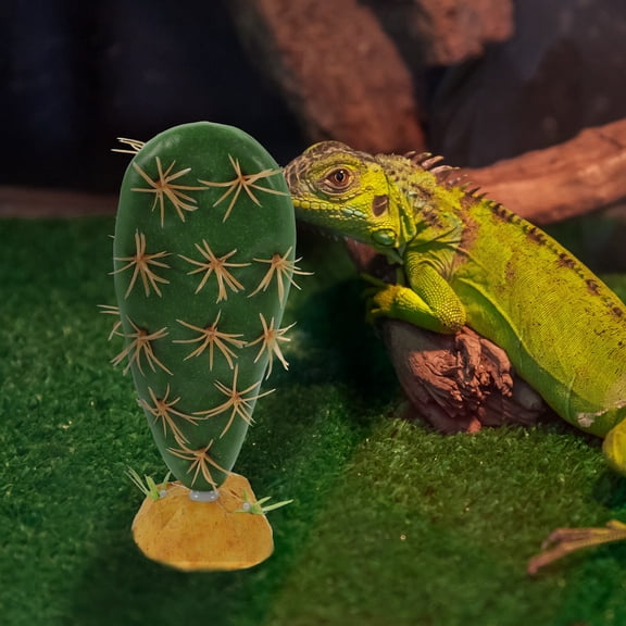 OULII Green Reptile Plants for Terrarium Easy to Maintain Safe Plastic Resin Material