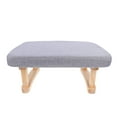 thumbnail image 1 of OULII Grey Wooden Step Stool Versatile Footrest for Home Use Yoga Desk Organizer 17.5 x 13.5 x 14.5 Inches, 1 of 6