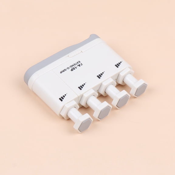 OULII Silicone Guitar Finger Strengthener with Retractable Span in White