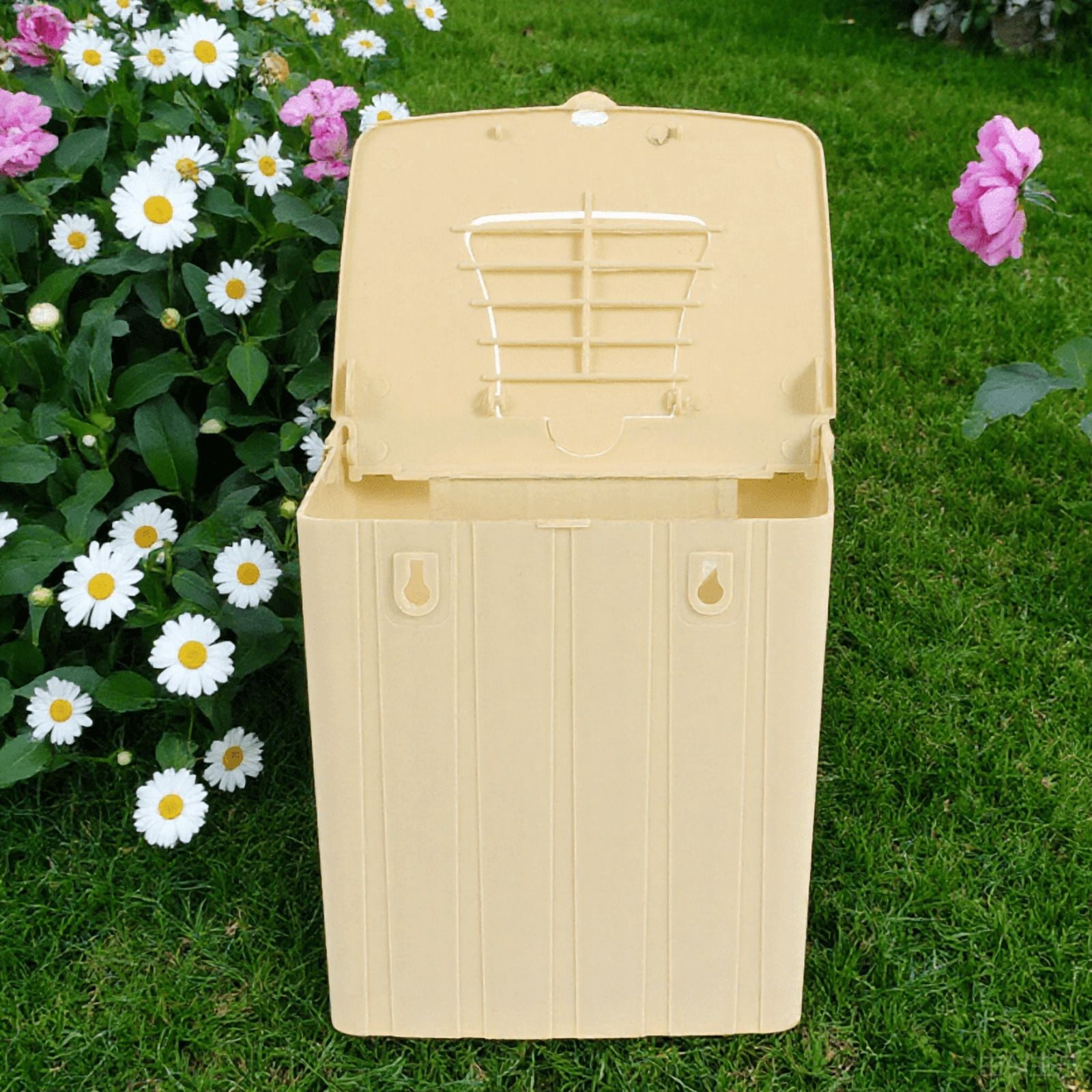 OULII Khaki Plastic Hanging Bird Breeding Box, Finch Small Parrot ...