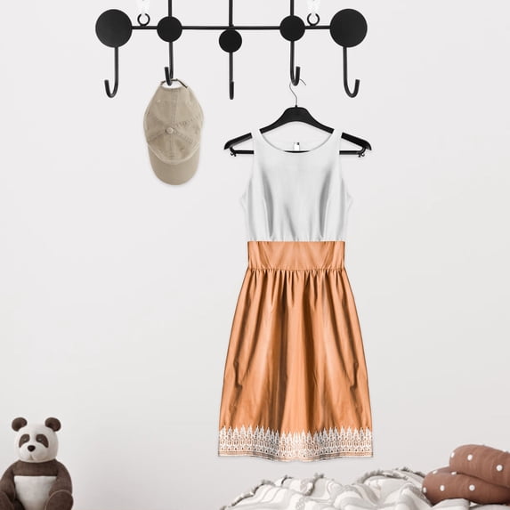 OULII Wall Mounted Metal Coat Rack with Hat Hooks, Black Home Storage ...