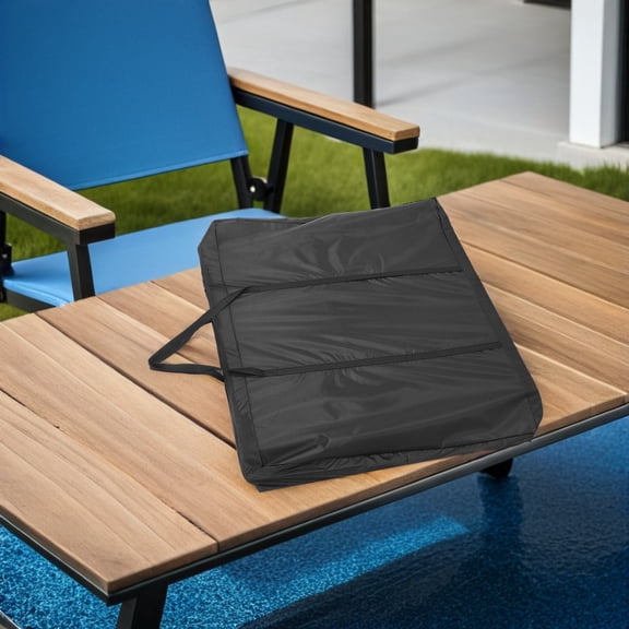 OULII Heavy Duty Waterproof Folding Table Storage Bag Black with Reinforced Base