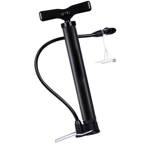 OULII Bike Floor Pump Black Metal High Pressure Foot Pump Compatible with Usa and French Valves