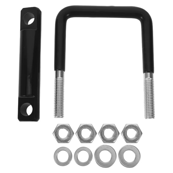 OULII Hitch Stabilizer Clamp Black Metal for Cargo Carrier and Bike Rack with Wide Compatibility
