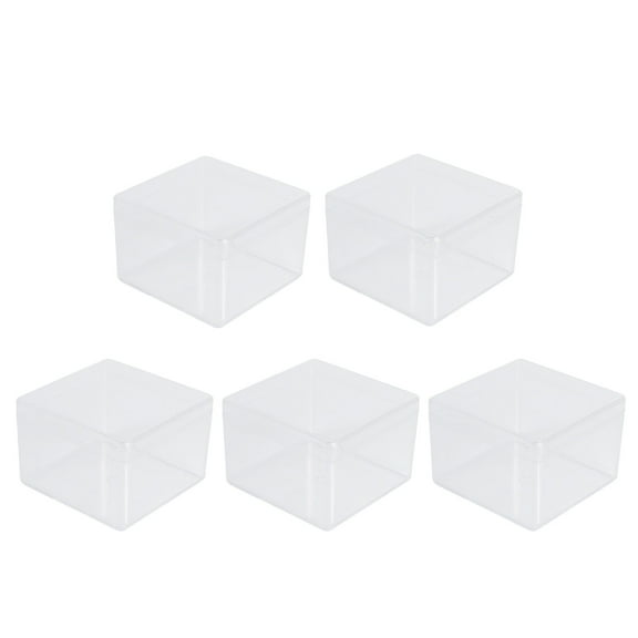 OULII 5Pcs Display Collection Box Transparent for Model and Figurine Storage