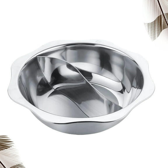OULII Stainless Steel Chinese Hot Pot 1Pcs Octagonal Design for Dining with Friends at Home