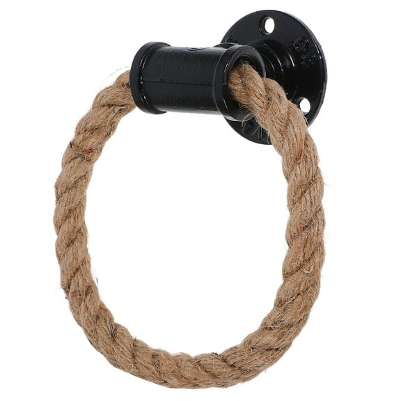 OULII Metal Pull Handle Industrial Fusion Rope and Iron for Wardrobe Door