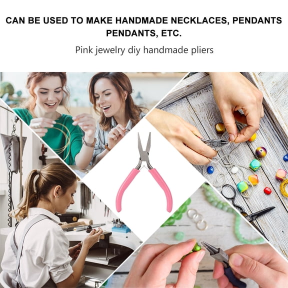 OULII Precision Needle Nose Jewelry Pliers with Ergonomic Comfortable Grip, 1 Piece Tool for Home, Shop, and Craft Use