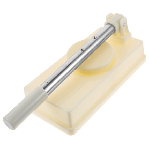 OULII Beige ABS Dough Presser Dumpling Wrapper Press with Stainless Steel