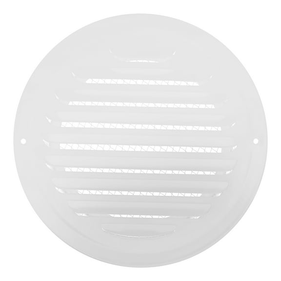 OULII Stainless Steel Exhaust Duct Vent Cover White Weather Resistant for Kitchen Range Hood