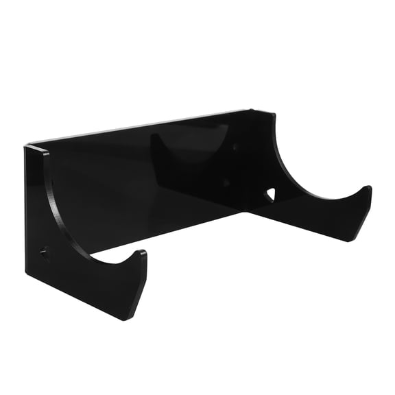 OULII Black Acrylic Kitchen Wall Mounted Rolling Pin Holder Horizontal Organizer for Easy Storage