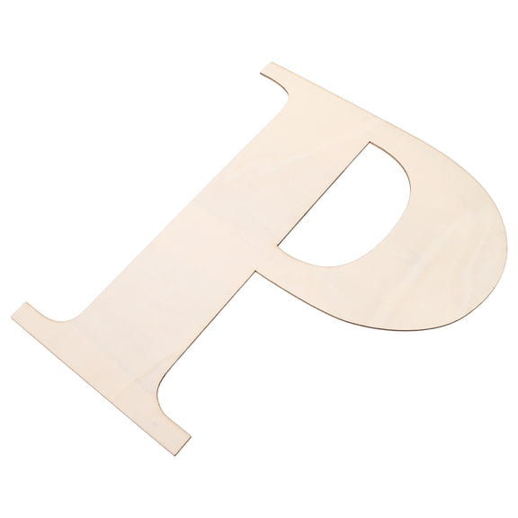 OULII Large Beige Wooden Letters for Wall Decor Paintable Craft Letters for Home and Party Decoration