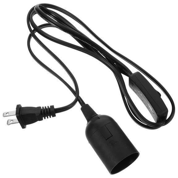 OULII Light Socket with Cable Round Lamp Holder with Plug in Cord 1Pcs for DIY Enthusiasts