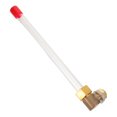 OULII Liquid Level Gauge 1/4 Thread Acrylic Metal Water Level Indicator ...