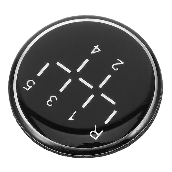 OULII Manual Transmission Gear Shift Sticker Black Universal Fit High Definition Adhesive Car Interior Decal