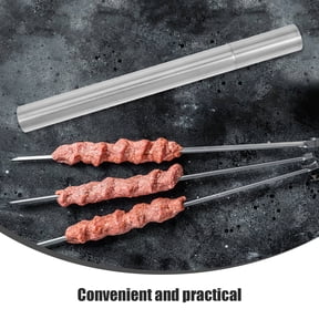 OULII Map Tube Barbecue Skewers Tube Stainless Steel 1Pcs For Outdoor Barbecue Cooking Tools