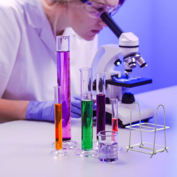 OULII Microscope Slide Rack For Laboratory Stainless Steel 1Pack Supporting Scientific Research