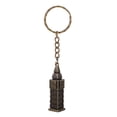 thumbnail image 1 of OULII British Style Keychain Building Model Dark Brown Metal 1Set Keeps Keys Organized for Collectors, 1 of 8