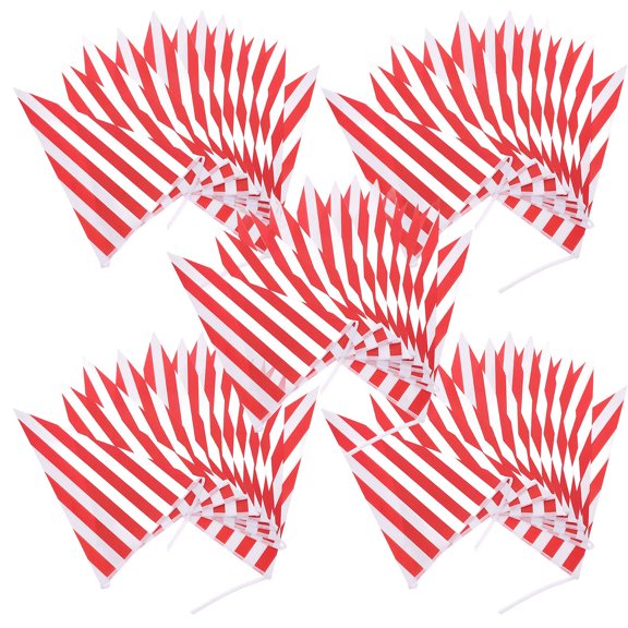 OULII Multi Color Carnival Decoration Flag Paper Circus Bunting Banner for Indoor Outdoor Use