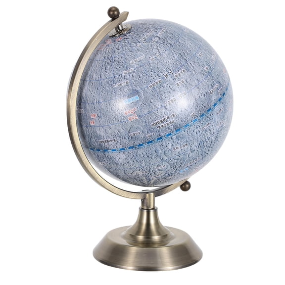 OULII Rotatable Lunar Globe Multi Color Detailed Moon Map for Home and Classroom Use