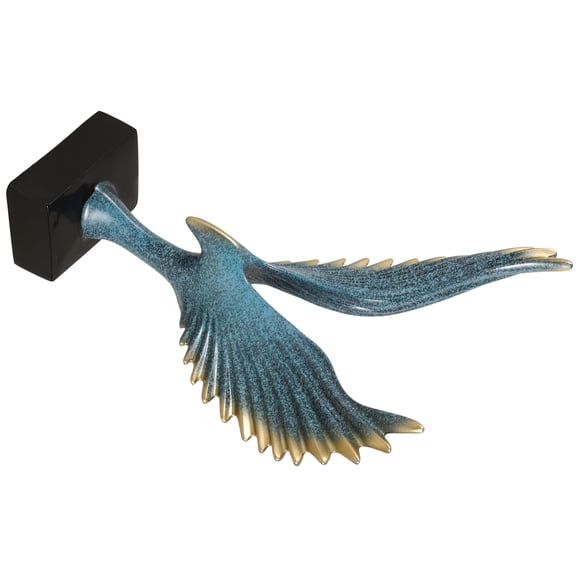 OULII Multi Color Resin Eagle Statue Decorative Figurine for Office and Living Room Display
