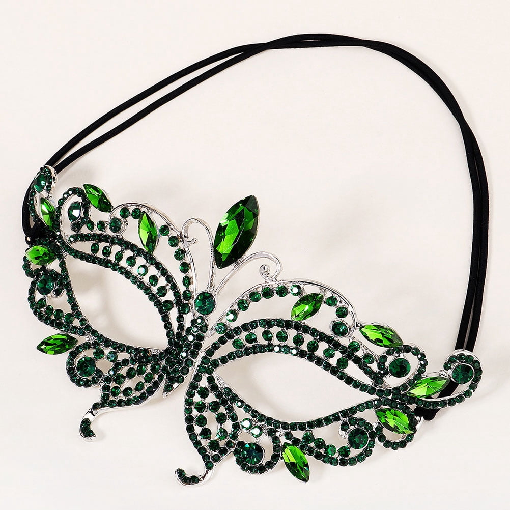 OULII Princess Rhinestone Mask Multi Color Zinc Alloy for Party and ...