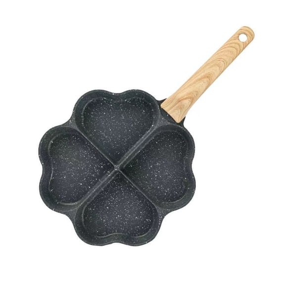 OULII Black Aluminum Multi-Function Non-Stick Egg Frying Pan for Home Use