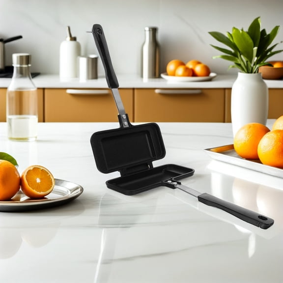 OULII Foldable Multi-Purpose Breakfast Frying Pan for Eggs, Sandwiches, Tortillas and More, Compact Design
