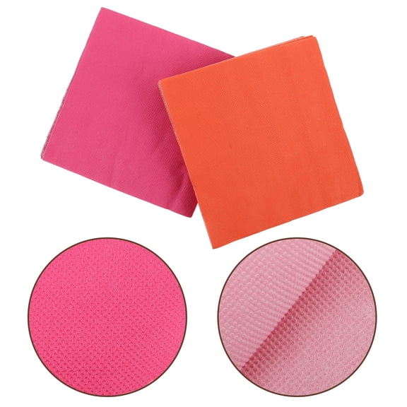 OULII 80Pcs Disposable Paper Napkins Multicolor for Wedding Birthday and Bathroom Use