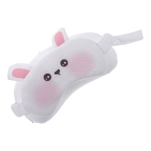 OULII 2 in 1 Travel Neck Pillow with Eye Mask Beige Foam Cotton for Office Car and Airplane